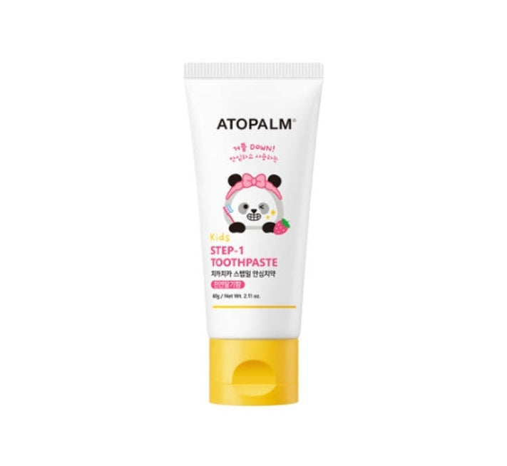 ATOPALM Kids Chika Chika Step-1 Toothpaste (Natural Strawberry Flavor) 60g from Korea by ATOPALM