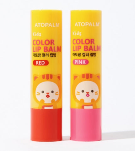 3 x ATOPALM Kids Color Lip Balm 3.3g Red from Korea by ATOPALM