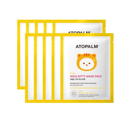 10 x ATOPALM Kids Wild Kitty Mask Pack 15g from Korea