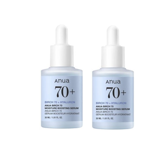 2 X Anua Birch 70 Moisture Boosting Serum 30ml from Korea by Anua