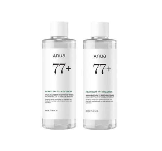 2 X Anua Heartleaf 77 Soothing Toner 350ml from Korea by Anua