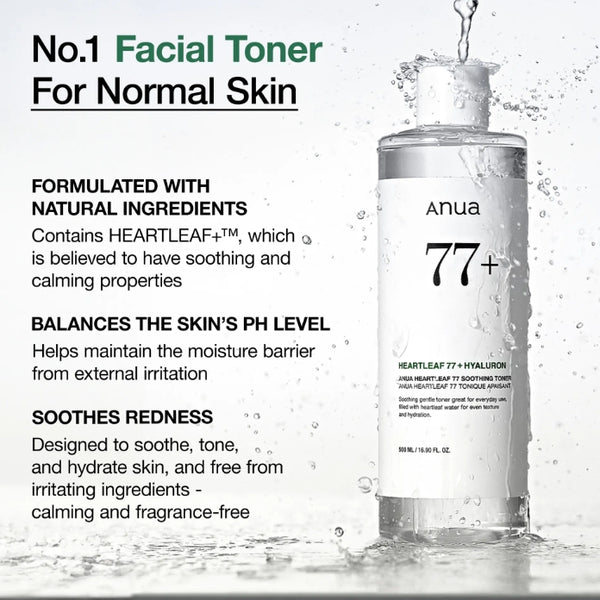 Anua Heartleaf 77 Soothing Toner 350ml from Korea by Anua