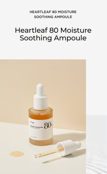 Anua Heartleaf 80 Moisture Soothing Ampoule 30ml from Korea by Anua