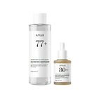 Anua Heartleaf 77 Soothing Toner 250ml + Heartleaf 80 Moisture Soothing Ampoule 30ml from Korea by Anua