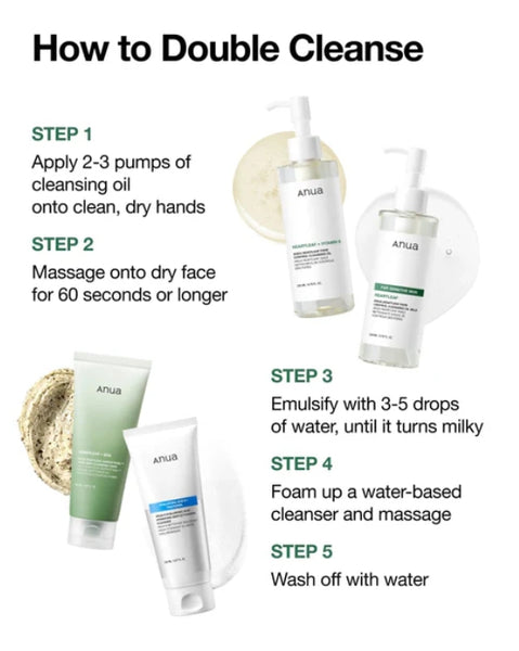 2 X Anua Heartleaf Pore Control Cleansing Oil 200ml from Korea by Anua