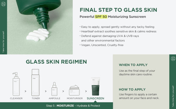 Anua Heartleaf Silky Moisture Sun Cream 50ml from Korea by Anua