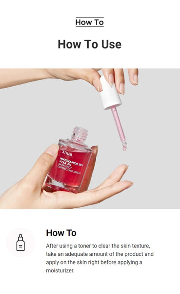 Anua Niacinamide 10% +TXA 4% Dark Spot Correcting Serum 30ml from Korea by Anua