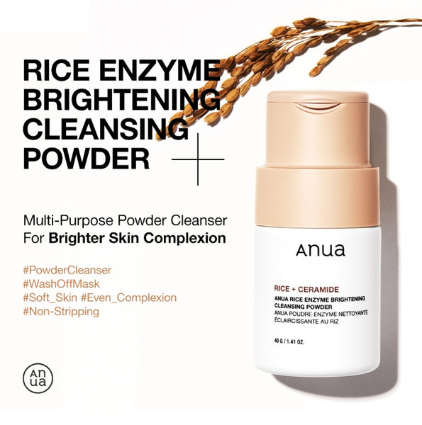 Anua Rice Enzyme Brightening Cleansing Powder 40g from Korea by Anua