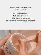 Arencia Fresh Green Rice Mochi Cleanser 120g + Rosehip Rice Mochi Cleanser 120g + Blue Hyssop Rice Mochi Cleanser 120g from Korea by Arencia
