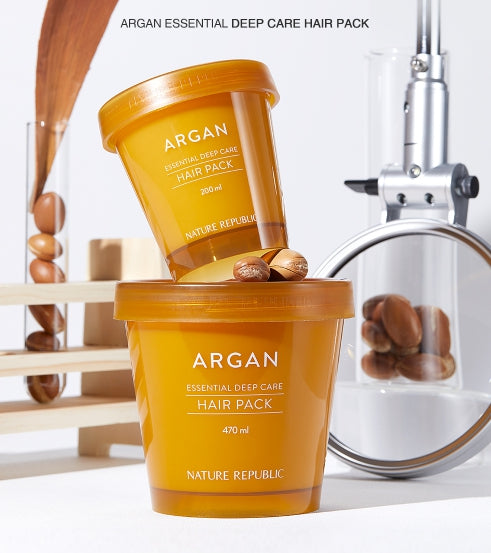 NATURE REPUBLIC Argan Essential Deep Care Hair Pack 470mll from Korea by NATURE REPUBLIC