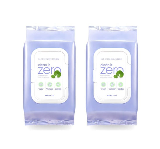 2 x BANILA CO Clean it Zero Cica Hyaluronic Cleansing Tissue (80 sheets) from Korea