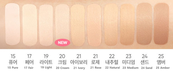 2 x BANILA CO Covericious Ultimate White Cushion (Main 14g + Refill 14g), SPF38 PA++, 10 Colours from Korea