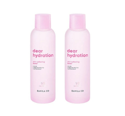2 x BANILA CO Dear Hydration Skin Softening Toner 200ml from Korea