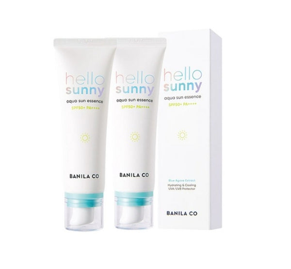 2 x BANILA CO Hello Sunny Aqua Sun Essence 50ml, SPF50+ PA++++ from Korea by BANILA CO