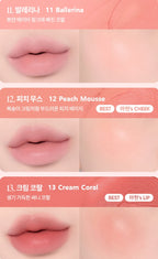 2 x BANILA CO New Romantic Blush LIP & Cheek 3.7g, 26 Colours from Korea