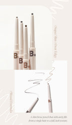 2 x BANILA CO Super Slim Brow Pencil 0.08g, 4 Colours from Korea