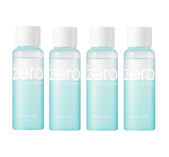 4 x BANILA CO clean it zero Lip & Eye Remover 100ml from Korea