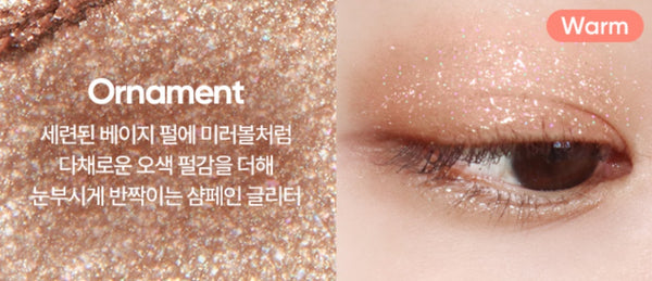 2 x BANILA CO B. by Banila Mood On Eye Color Stick 0.5g (Glitter), 6 Colours from Korea