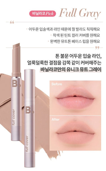 BANILA CO Cover Lip Base 1g, 6 Colours from Korea
