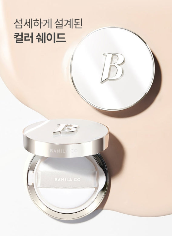 BANILA CO Covericious Ultimate White Cushion (Main 14g + Refill 14g), SPF38 PA++, 10 Colours from Korea