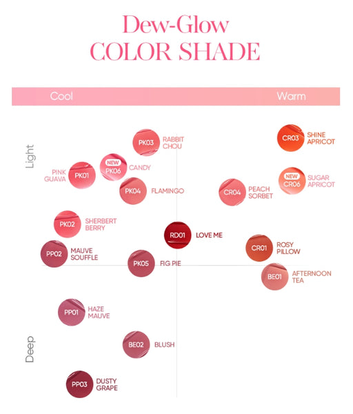 BANILA CO Dew Glow Tint 3.8g, 16 Colours from Korea by BANILA CO