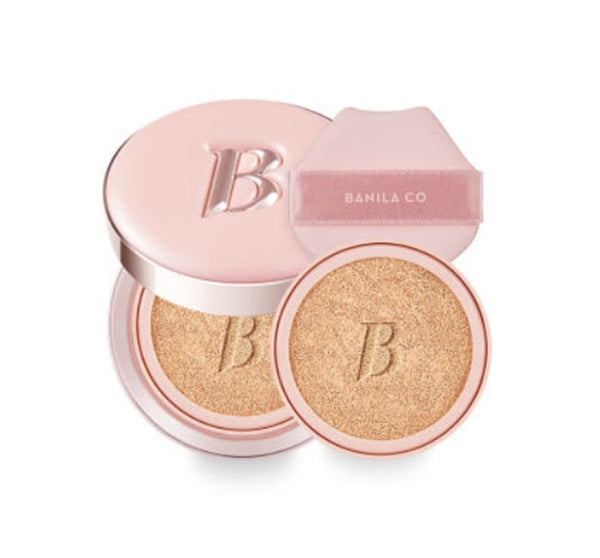 BANILA CO Essence Skin Pink Cushion Main 12g + Refill 12g (2 Items), SPF50+ PA+++, 6 Colours from Korea by BANILA CO