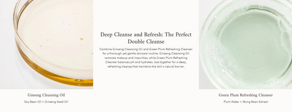 Beauty of Joseon Ginseng Cleansing Oil 210m + Green Plum Refreshing Cleanser 100ml from Korea by Beauty of Joseon