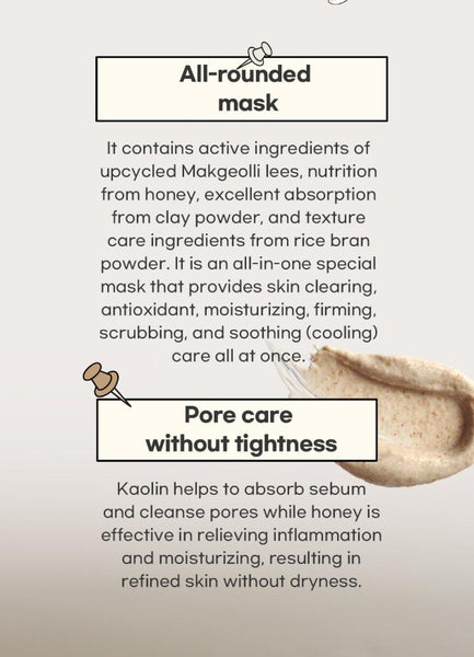 Beauty of Joseon Red Bean Refreshing Pore Mask 140mL + Ground Rice and Honey Glow Mask 150ml from Korea by Beauty of Joseon