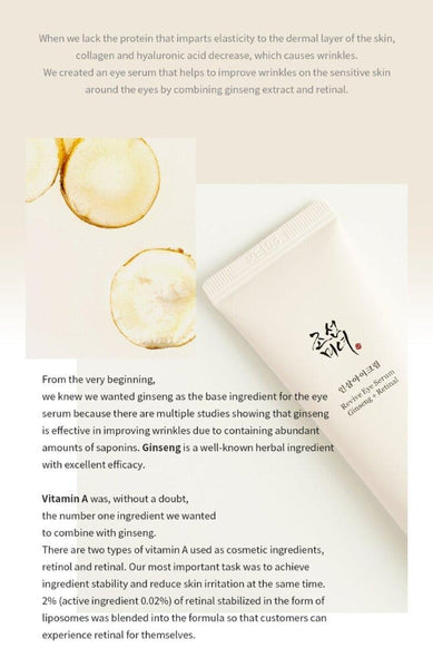 Beauty of Joseon Ginseng Essence Water 150ml + Revive Eye Serum: Ginseng+Retinal 30ml + Dynasty Cream 50ml from Korea by Beauty of Joseon