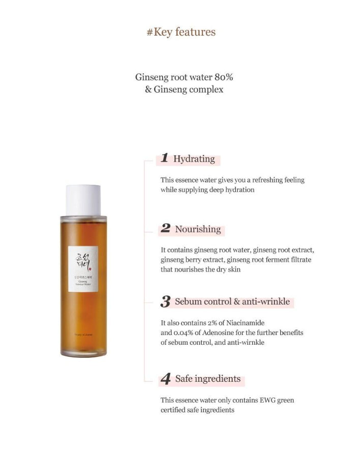 2 X Beauty of Joseon Ginseng Essence Water 150mL from Korea (Copy) by Beauty of Joseon