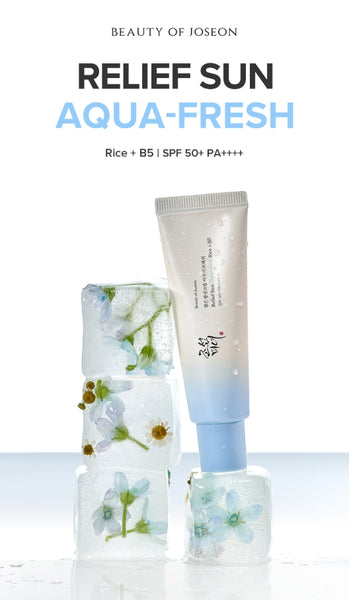 2 X Beauty of Joseon Relief Sun Aqua Fresh Rice+B5 50ml, SFP50+ PA++++ from Korea by Beauty of Joseon