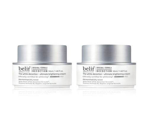 2 x Belif The White Decoction Ultimate Brightening Cream 50ml from Korea by belif