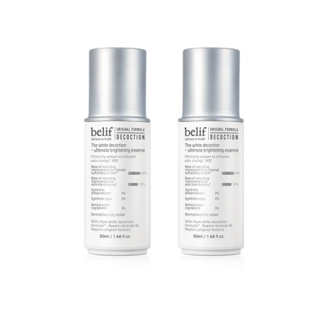 2 x Belif The White Decoction Ultimate Brightening Essence 50ml from Korea by belif