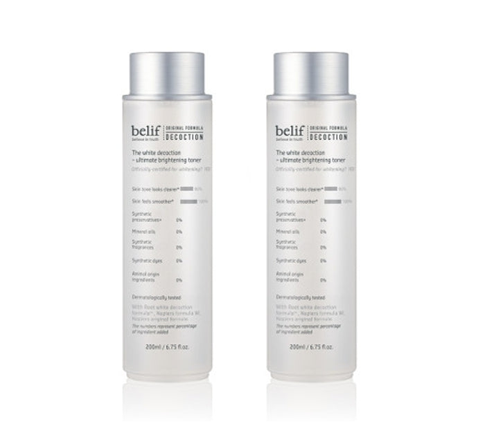2 x Belif The White Decoction Ultimate Brightening Toner 200ml from Korea by belif