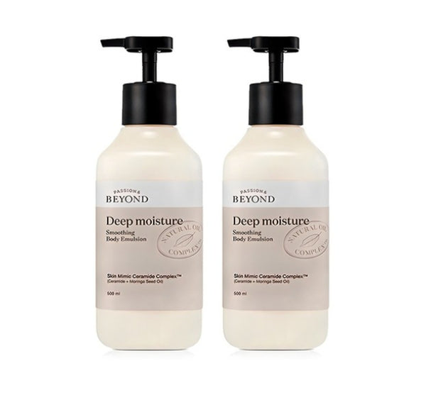 2 x Beyond Deep Moisture Smoothing Body Emulsion 500ml from Korea by Beyond