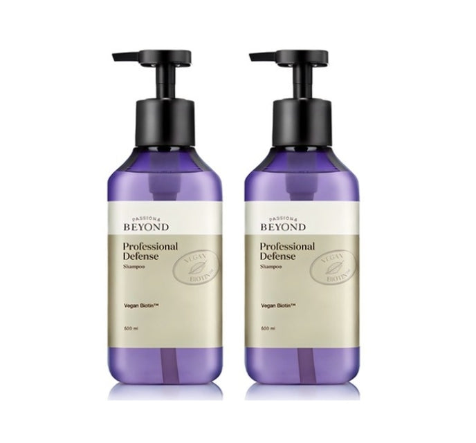 2 x Beyond Professional Defense Shampoo 500ml from Korea by Beyond