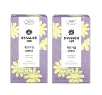 2 x [CAFFEINE FREE] OSULLOC Chamomile Lavender Tea (20 Tea Bags), Caffeine‑Free, Herbal Tea, Natural Jasmine Flavor from Korea