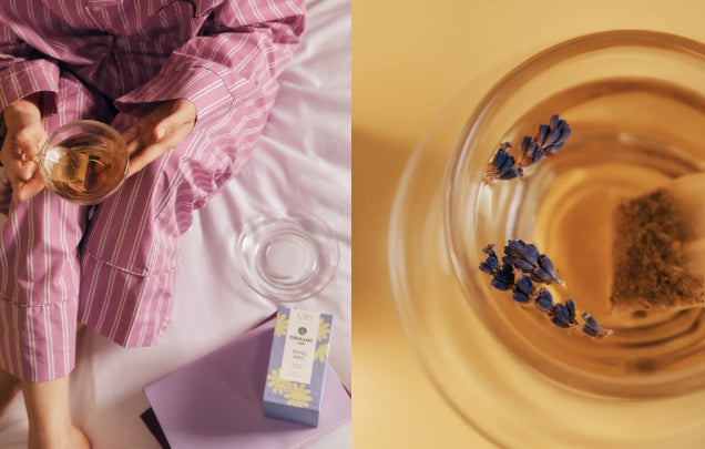 3 x [CAFFEINE FREE] OSULLOC Chamomile Lavender Tea (20 Tea Bags), Caffeine‑Free, Herbal Tea, Natural Jasmine Flavor from Korea