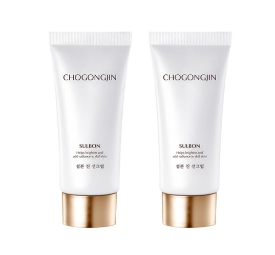 2 x CHOGONGJIN Sulbon Jin Sun Cream SPF50+ PA++++ 50ml from Korea by CHOGONGJIN