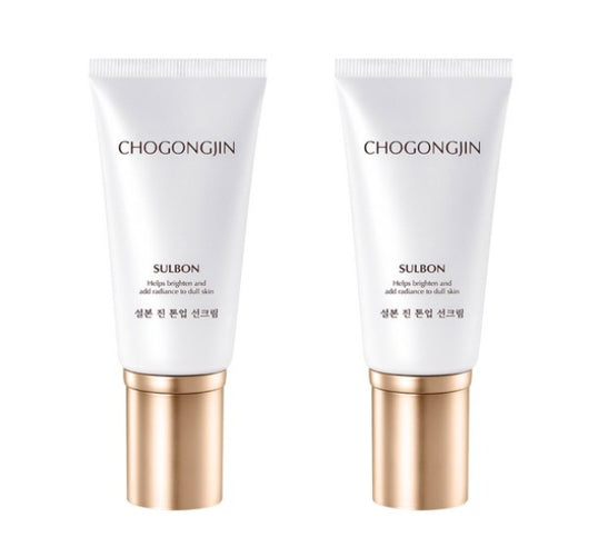 2 x CHOGONGJIN Sulbon Jin Tone Up Sun Cream SPF50+ PA++++ 50ml from Korea by CHOGONGJIN