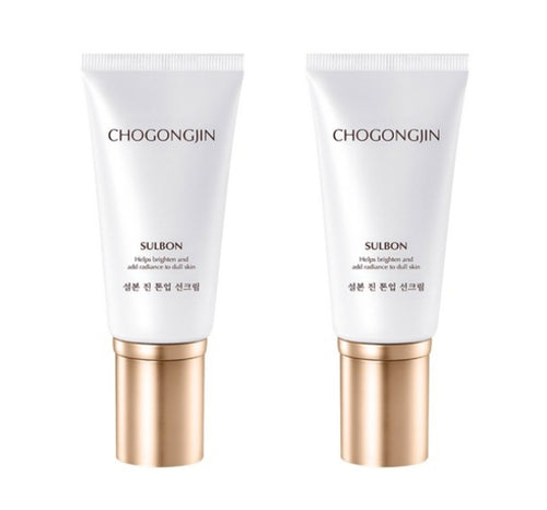 2 x CHOGONGJIN Sulbon Jin Tone Up Sun Cream SPF50+ PA++++ 50ml from Korea by CHOGONGJIN