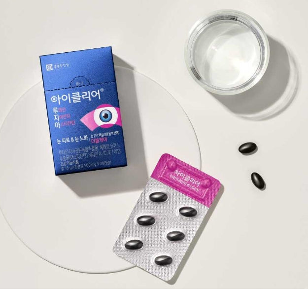 2 x CHONGKUNDANG Healthcare Eye Clear Lutein Zeaxanthin Astaxanthin 30 Capsules from Korea