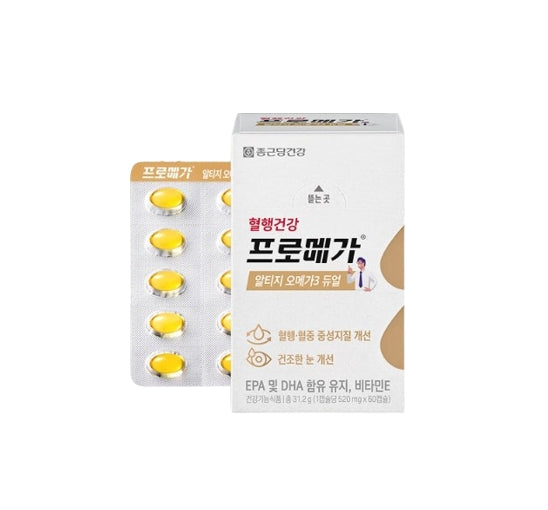 CHONGKUNDANG Healthcare Promega rTG Omega 3 Dual, 60 Capsules from Korea