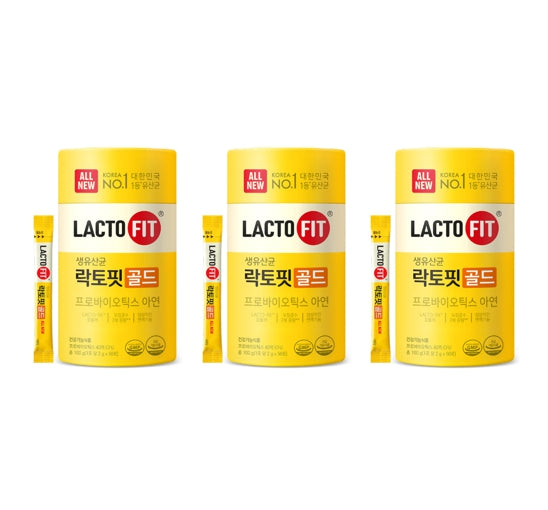 3 x CHONGKUNDANG LACTO FIT Gold 50 Sticks from Korea