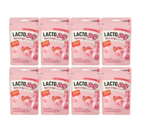 8 x CHONGKUNDANG LACTO FIT LACTO JOY Probiotics Gummy Jelly Peach Flavor 50g from Korea