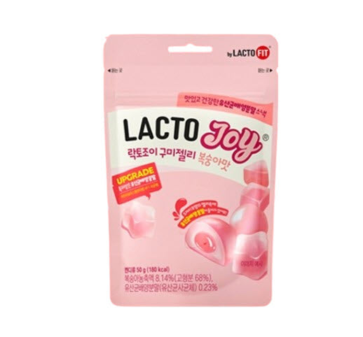 8 x CHONGKUNDANG LACTO FIT LACTO JOY Probiotics Gummy Jelly Peach Flavor 50g from Korea