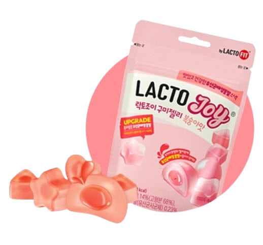 8 x CHONGKUNDANG LACTO FIT LACTO JOY Probiotics Gummy Jelly Peach Flavor 50g from Korea