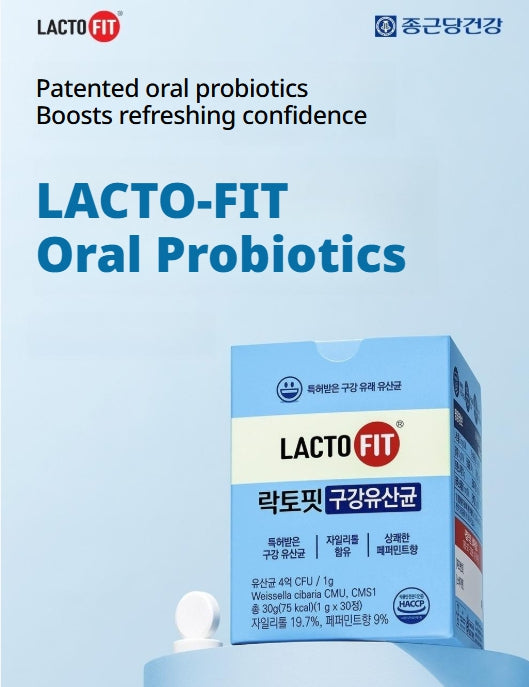 3 x CHONGKUNDANG LACTO FIT Oral Probiotics 30 Tablets from Korea