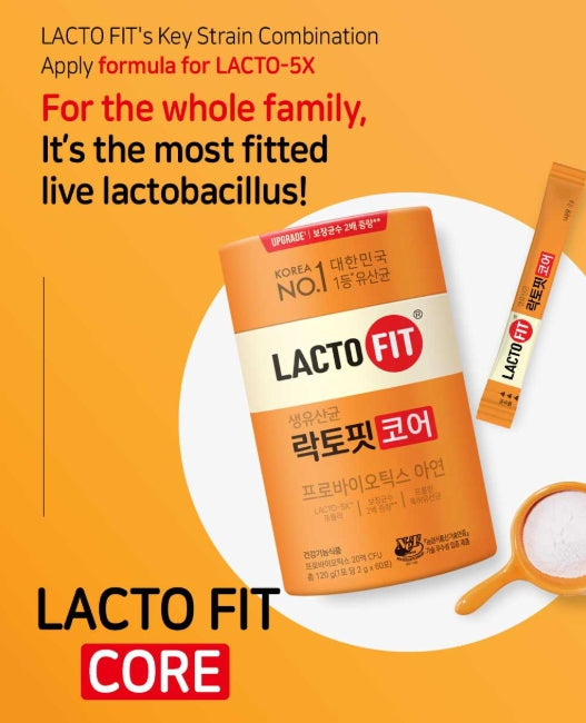CHONGKUNDANG LACTO FIT Probiotics Core 60 Sticks from Korea
