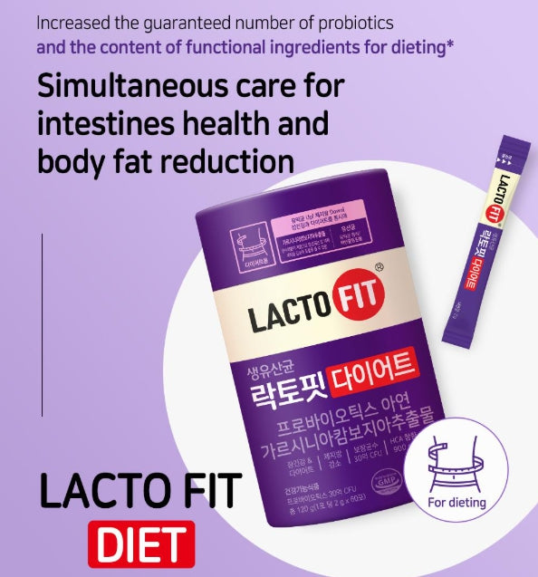 2 x CHONGKUNDANG LACTO FIT Probiotics Diet 60 Sticks from Korea